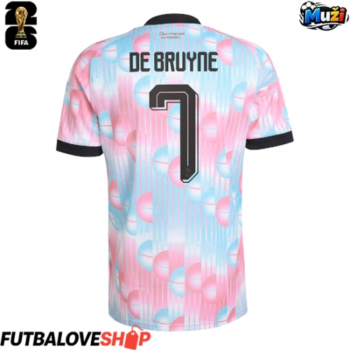 Dres Belgicko Kevin De Bruyne #7 Preč MS 2026 Krátky Rukáv